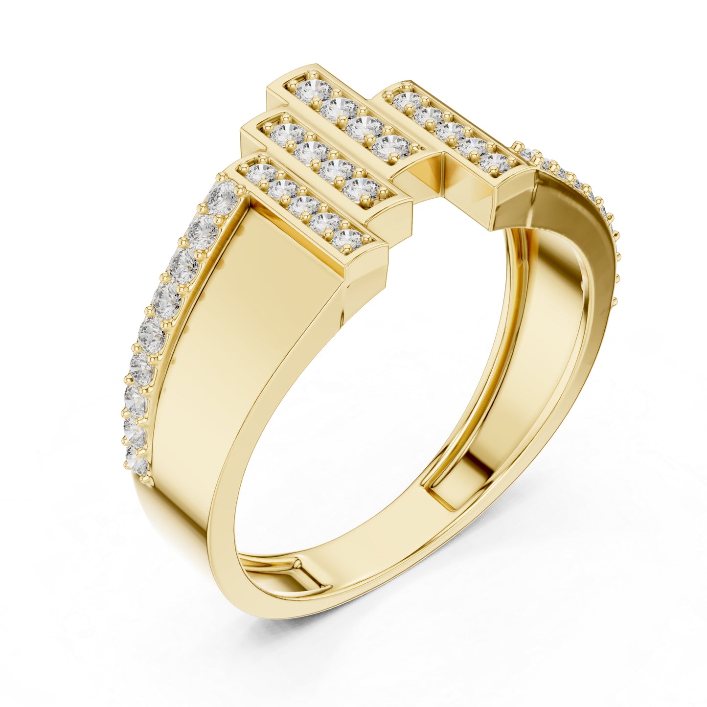 18K Rose Gold Round Lab-Grown Diamond Engagement Ring for Women | Pure Carat