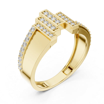 18K Rose Gold Round Lab-Grown Diamond Engagement Ring for Women | Pure Carat