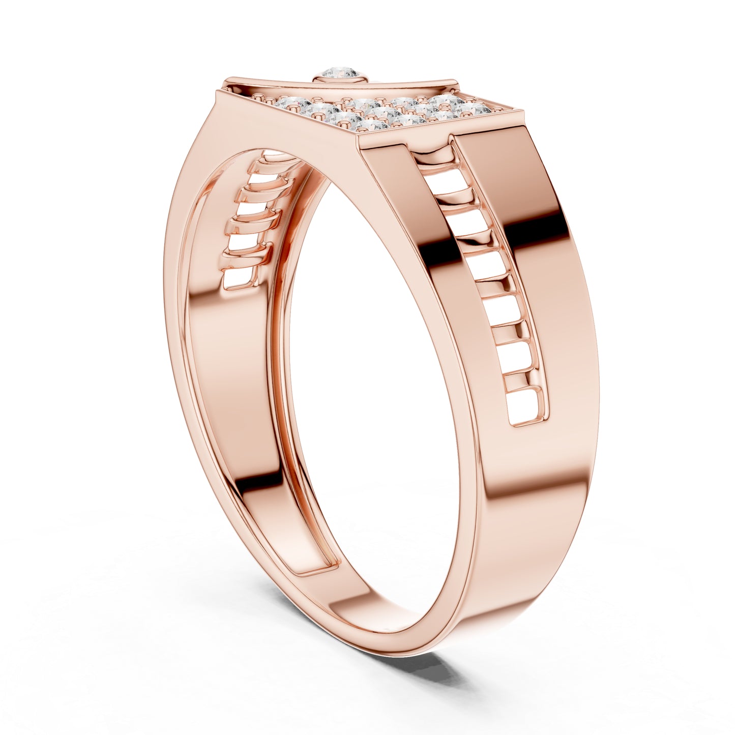 18K White Gold Round Lab-Grown Diamond Wedding Drop Ring for Women | Pure Carat
