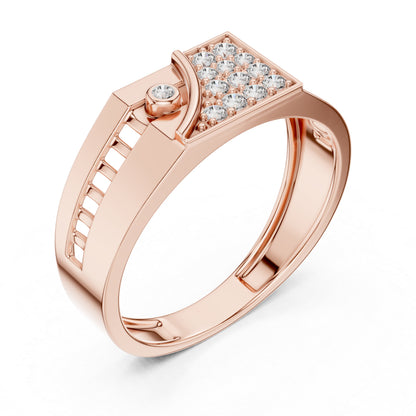 18K White Gold Round Lab-Grown Diamond Wedding Drop Ring for Women | Pure Carat