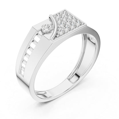18K White Gold Round Lab-Grown Diamond Wedding Drop Ring for Women | Pure Carat