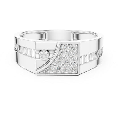 18K White Gold Round Lab-Grown Diamond Wedding Drop Ring for Women | Pure Carat