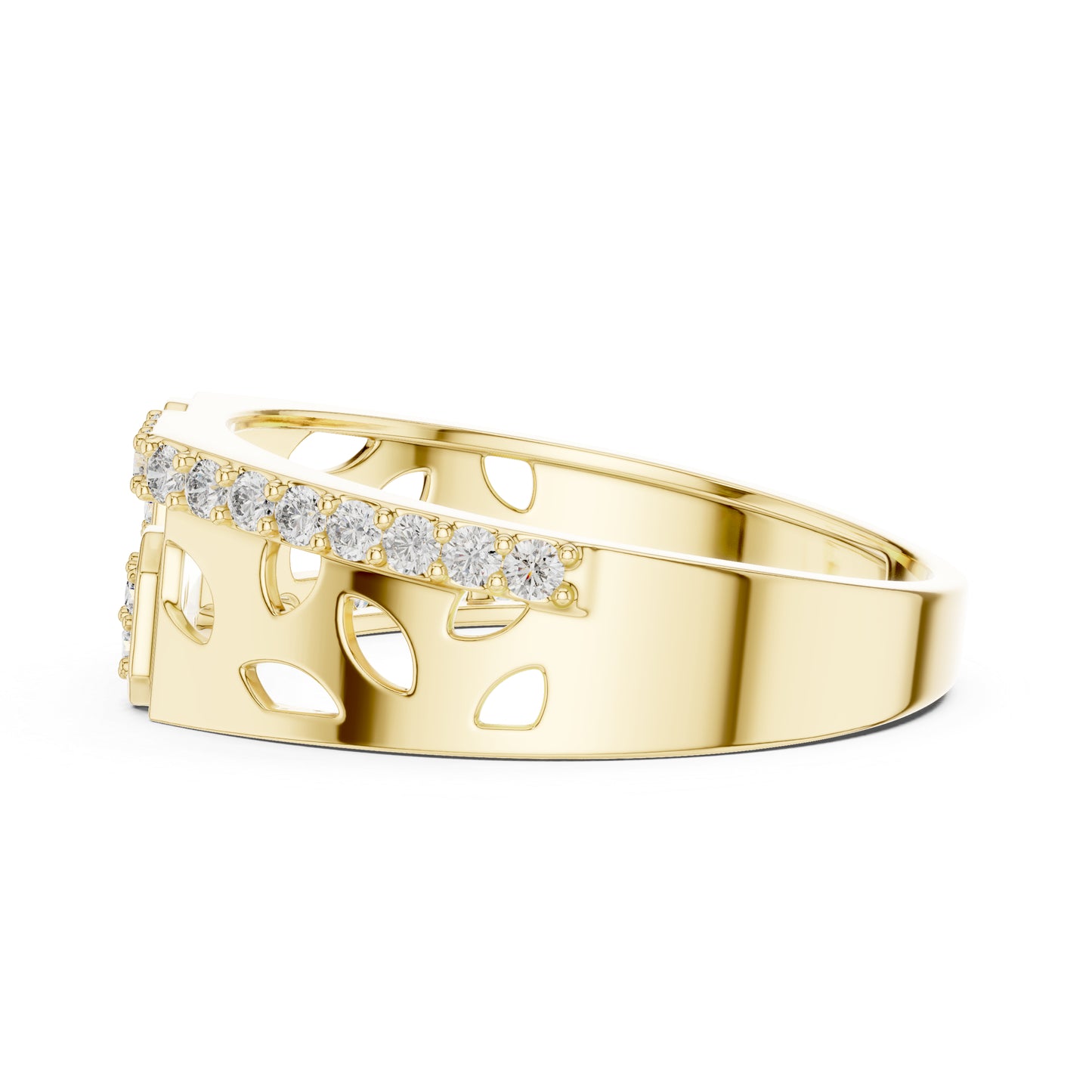 18K Yellow Gold Round Lab-Grown Diamond Solitaire Anniversary Ring | Pure Carat