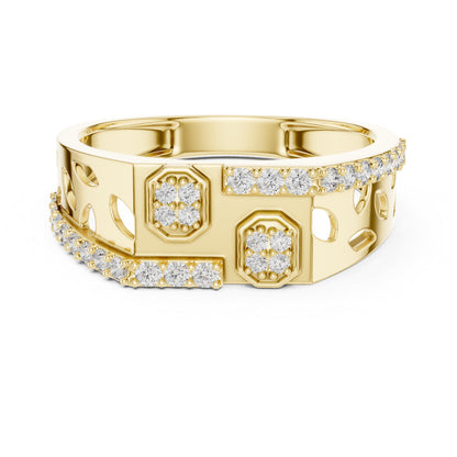18K Yellow Gold Round Lab-Grown Diamond Solitaire Anniversary Ring | Pure Carat
