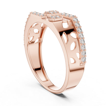18K Yellow Gold Round Lab-Grown Diamond Solitaire Anniversary Ring | Pure Carat