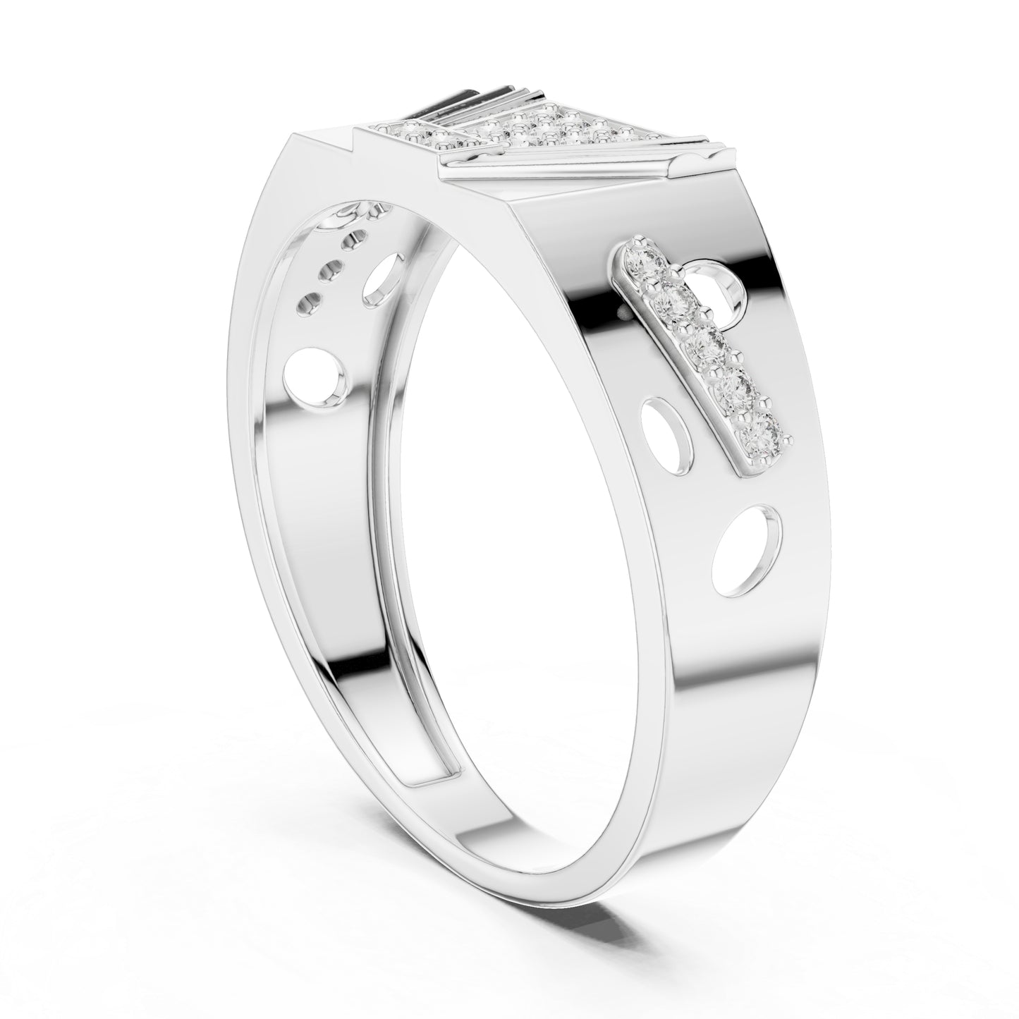 14K Rose Gold Round Lab-Grown Diamond Party Wear Drop Ring for Women | Pure Carat