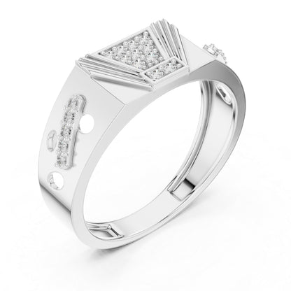 14K Rose Gold Round Lab-Grown Diamond Party Wear Drop Ring for Women | Pure Carat