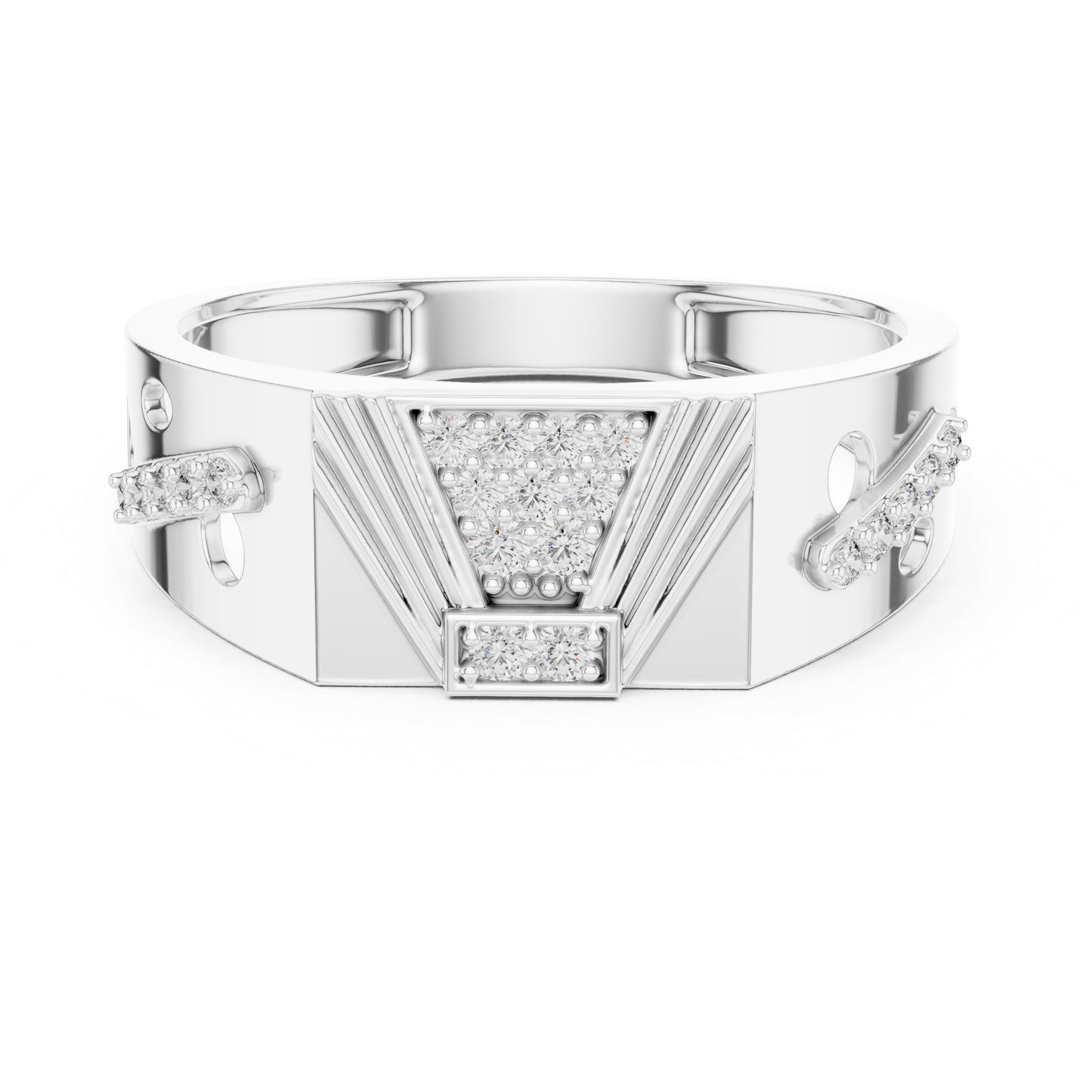 14K Rose Gold Round Lab-Grown Diamond Party Wear Drop Ring for Women | Pure Carat
