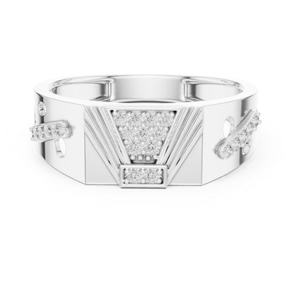 14K Rose Gold Round Lab-Grown Diamond Party Wear Drop Ring for Women | Pure Carat