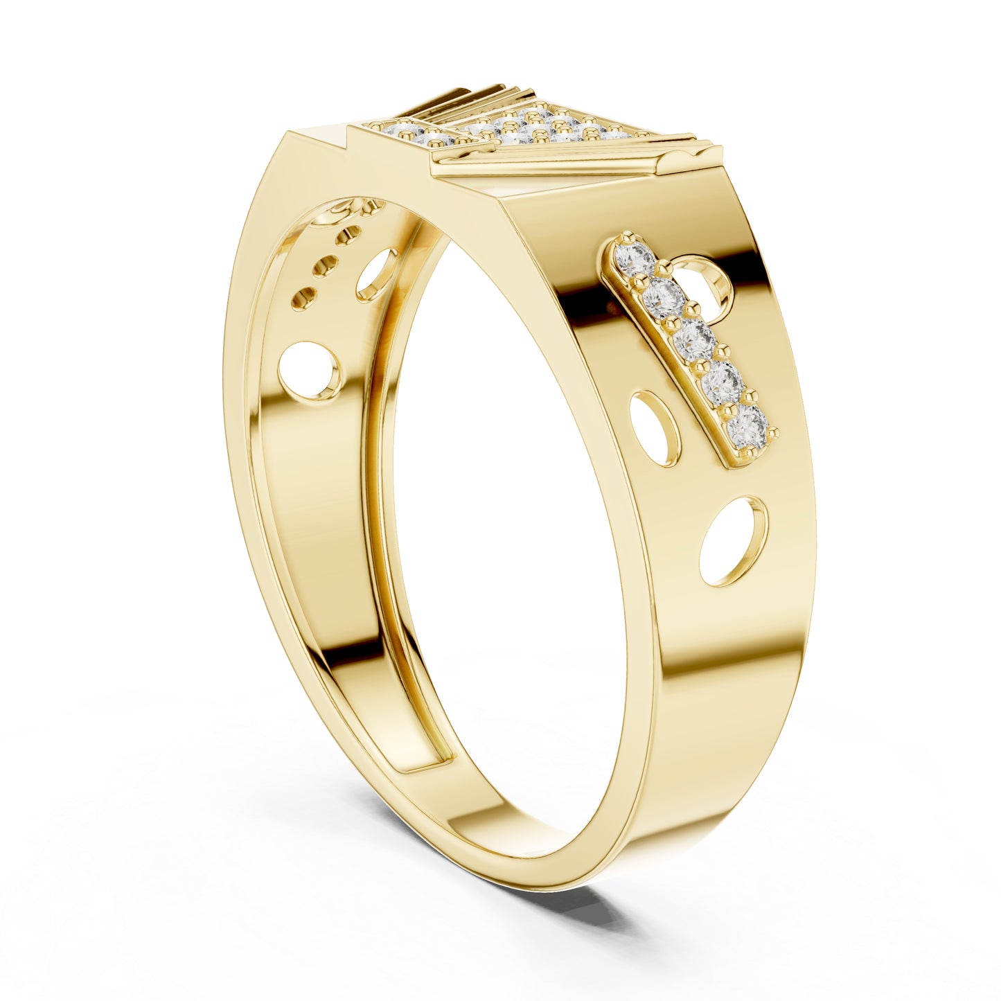 14K Rose Gold Round Lab-Grown Diamond Party Wear Drop Ring for Women | Pure Carat