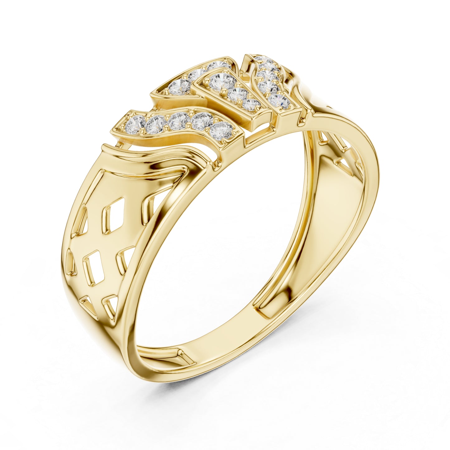 14K White Gold Round Lab-Grown Diamond Everyday Wear Drop Ring for Women | Pure Carat