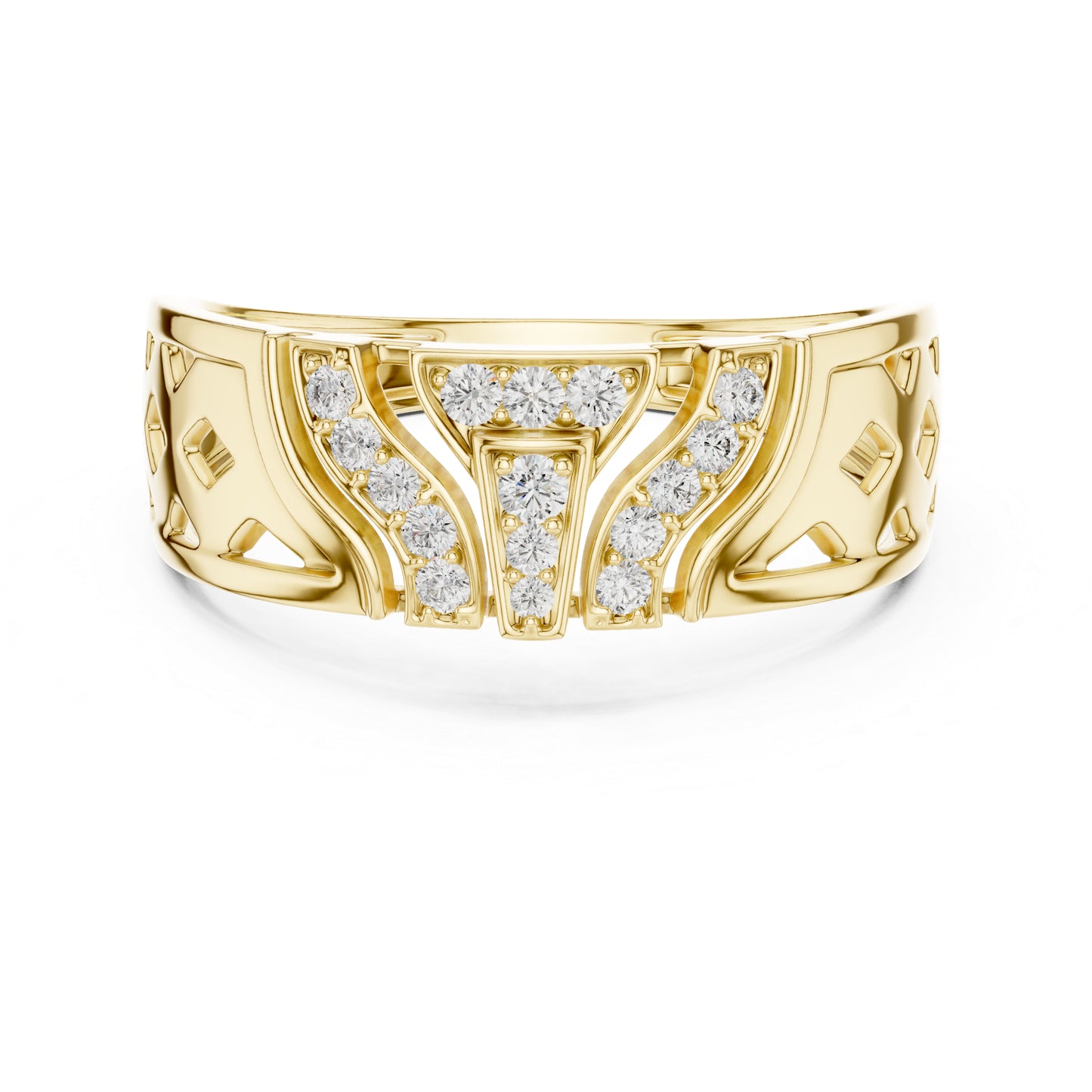 14K White Gold Round Lab-Grown Diamond Everyday Wear Drop Ring for Women | Pure Carat