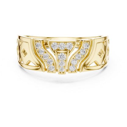 14K White Gold Round Lab-Grown Diamond Everyday Wear Drop Ring for Women | Pure Carat