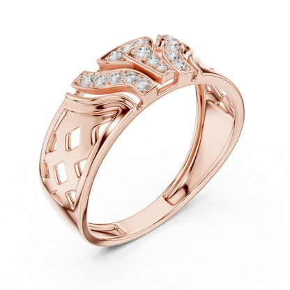 14K White Gold Round Lab-Grown Diamond Everyday Wear Drop Ring for Women | Pure Carat