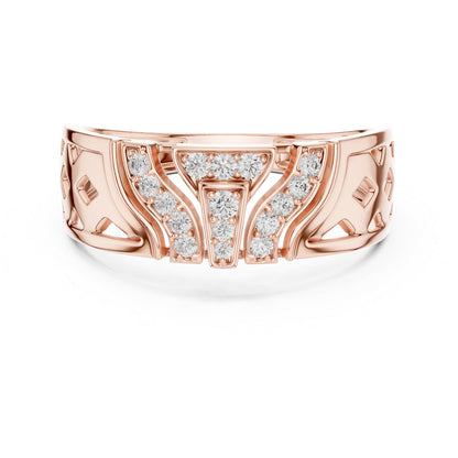 14K White Gold Round Lab-Grown Diamond Everyday Wear Drop Ring for Women | Pure Carat
