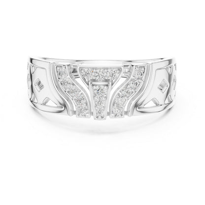 14K White Gold Round Lab-Grown Diamond Everyday Wear Drop Ring for Women | Pure Carat