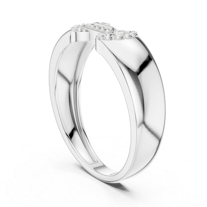 18K White Gold Round Lab-Grown Diamond Bridal Ring for Women | Pure Carat
