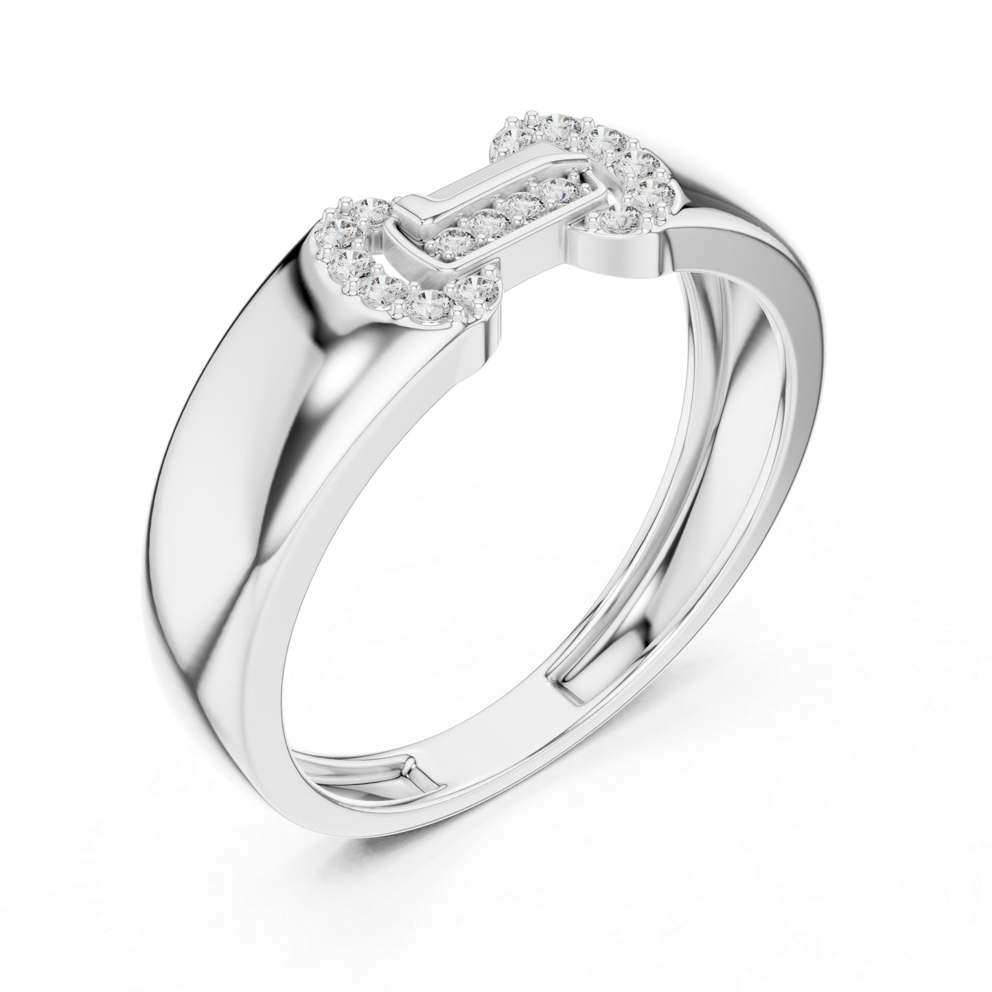 18K White Gold Round Lab-Grown Diamond Bridal Ring for Women | Pure Carat