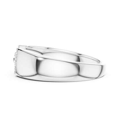 18K White Gold Round Lab-Grown Diamond Bridal Ring for Women | Pure Carat