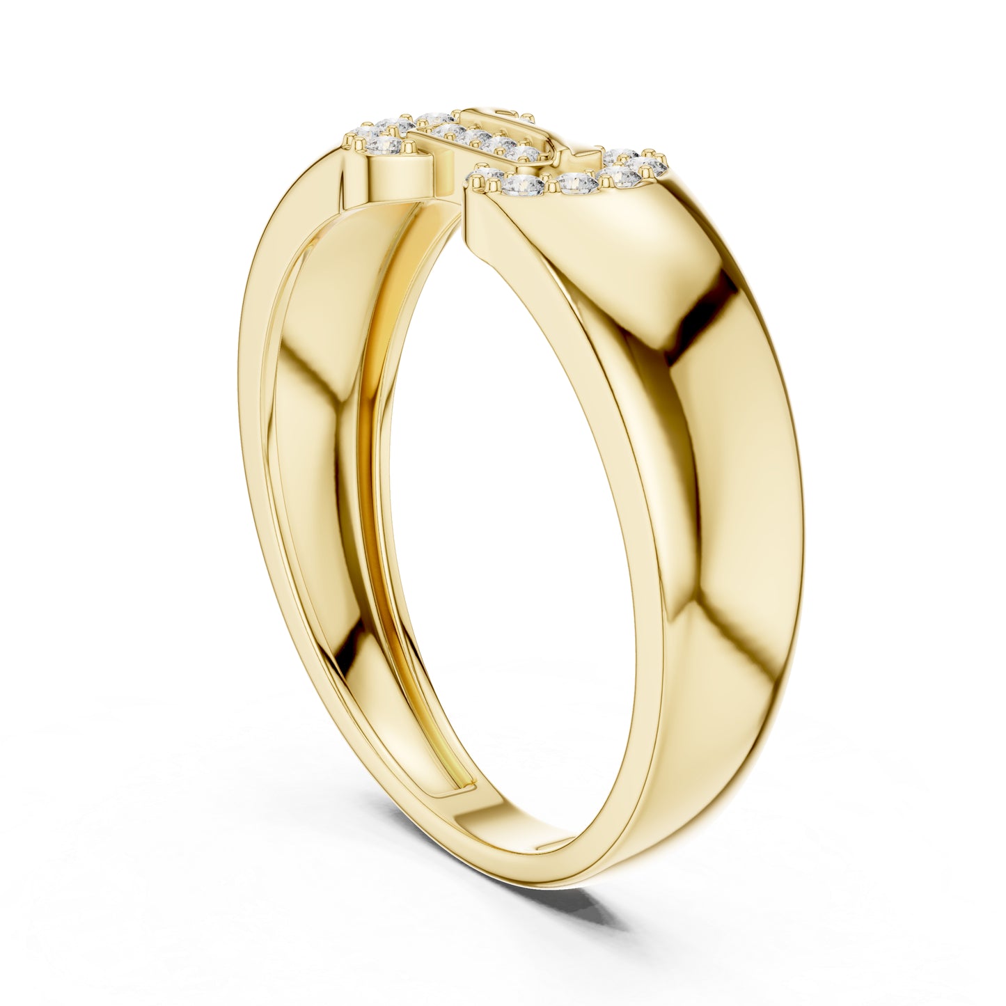 18K White Gold Round Lab-Grown Diamond Bridal Ring for Women | Pure Carat