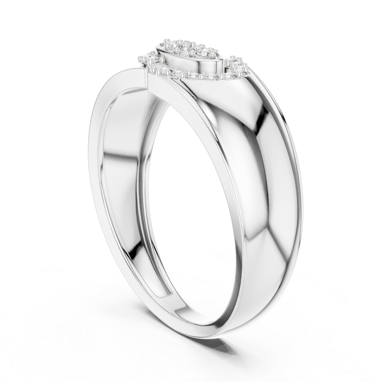 14K Yellow Gold Round Lab-Grown Diamond Office Wear Ring for Women | Pure Carat