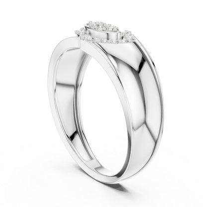 14K Yellow Gold Round Lab-Grown Diamond Office Wear Ring for Women | Pure Carat