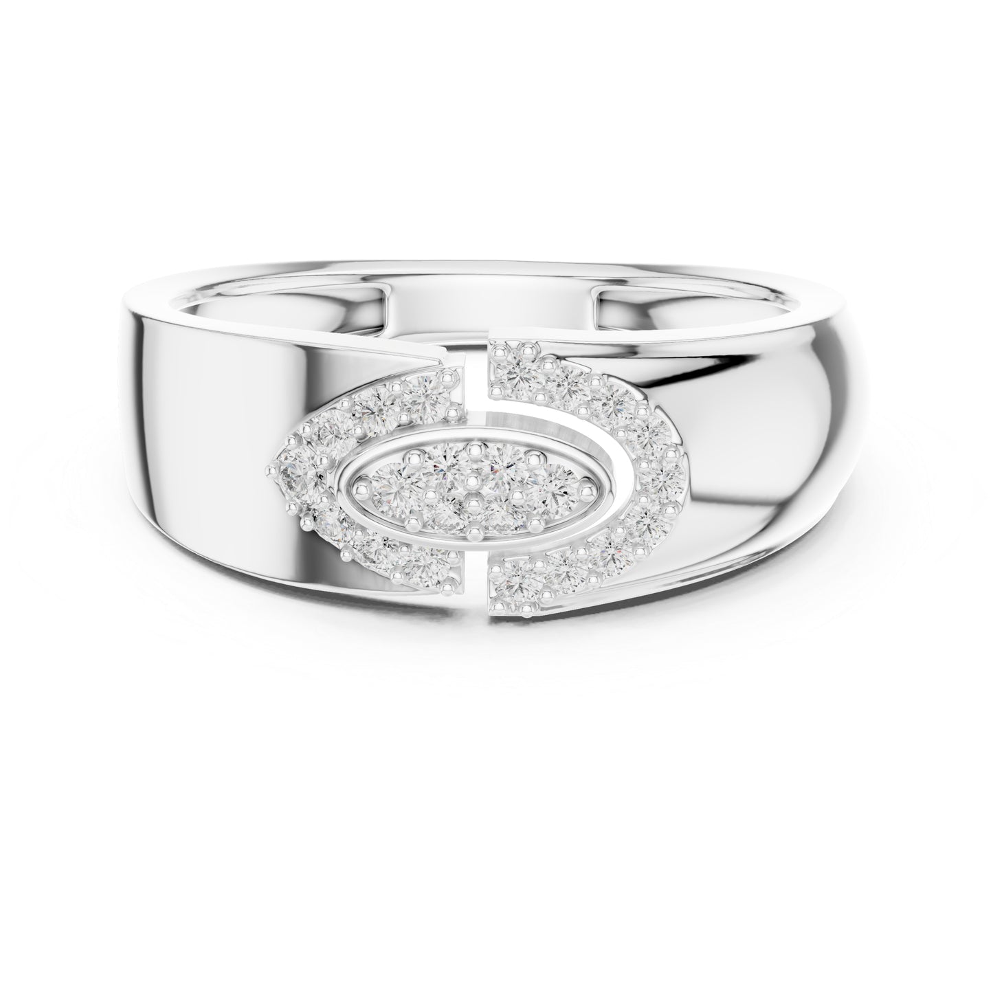 14K Yellow Gold Round Lab-Grown Diamond Office Wear Ring for Women | Pure Carat