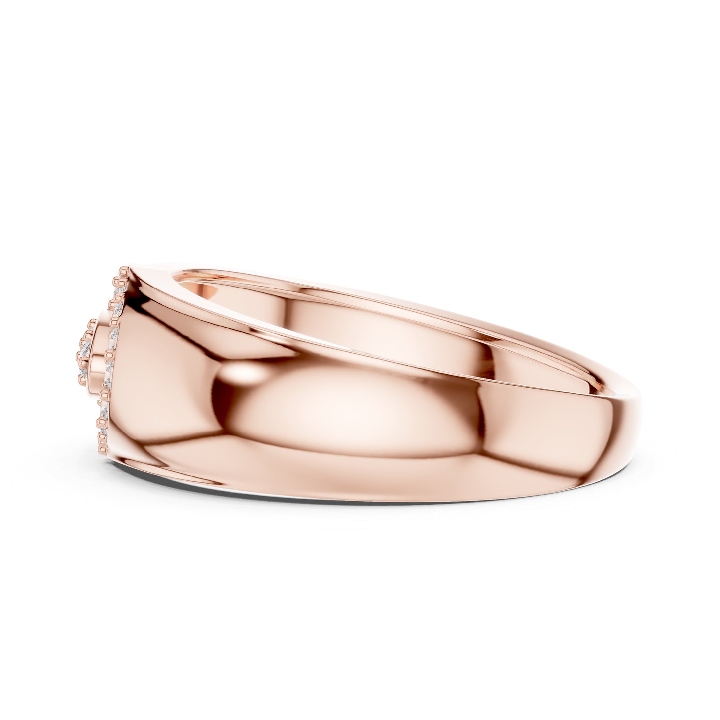 14K Yellow Gold Round Lab-Grown Diamond Office Wear Ring for Women | Pure Carat