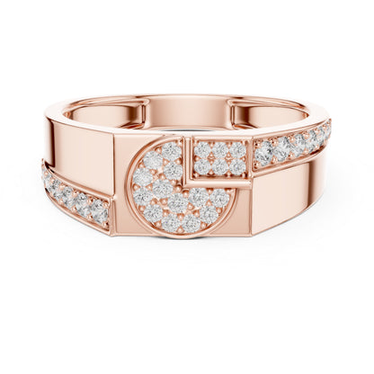 18K Rose Gold Round Lab-Grown Diamond Engagement Ring for Women | Pure Carat