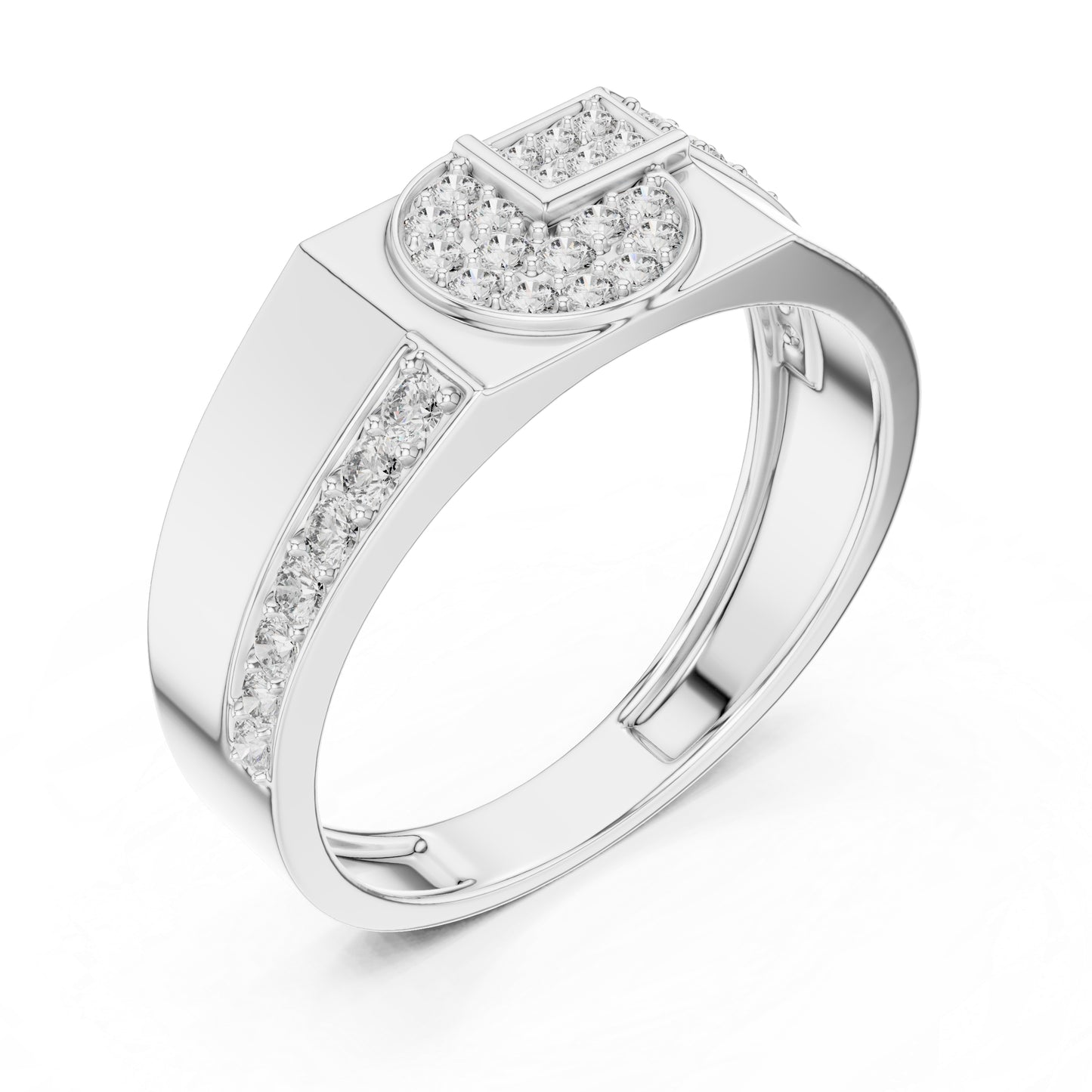 18K Rose Gold Round Lab-Grown Diamond Engagement Ring for Women | Pure Carat
