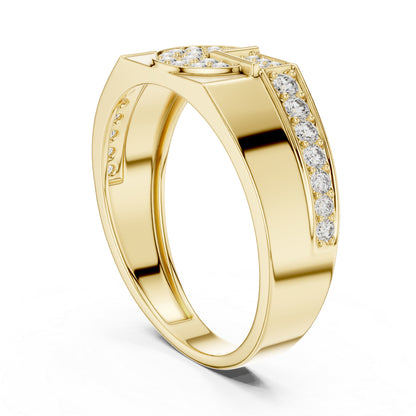 18K Rose Gold Round Lab-Grown Diamond Engagement Ring for Women | Pure Carat