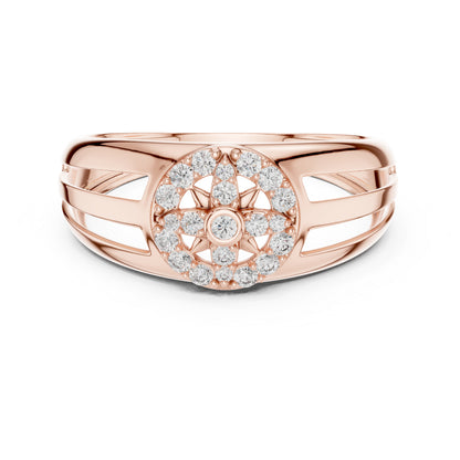 14K Yellow Gold Round Lab-Grown Diamond Ring for Women | Everyday Wear | Pure Carat