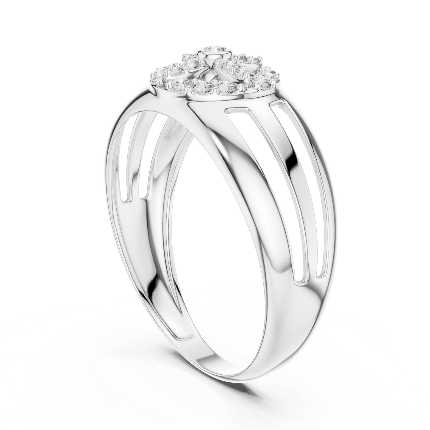 14K Yellow Gold Round Lab-Grown Diamond Ring for Women | Everyday Wear | Pure Carat