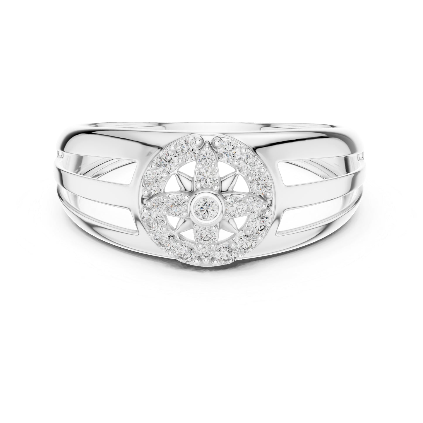 14K Yellow Gold Round Lab-Grown Diamond Ring for Women | Everyday Wear | Pure Carat