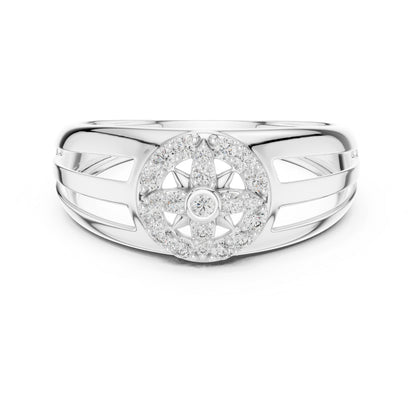 14K Yellow Gold Round Lab-Grown Diamond Ring for Women | Everyday Wear | Pure Carat