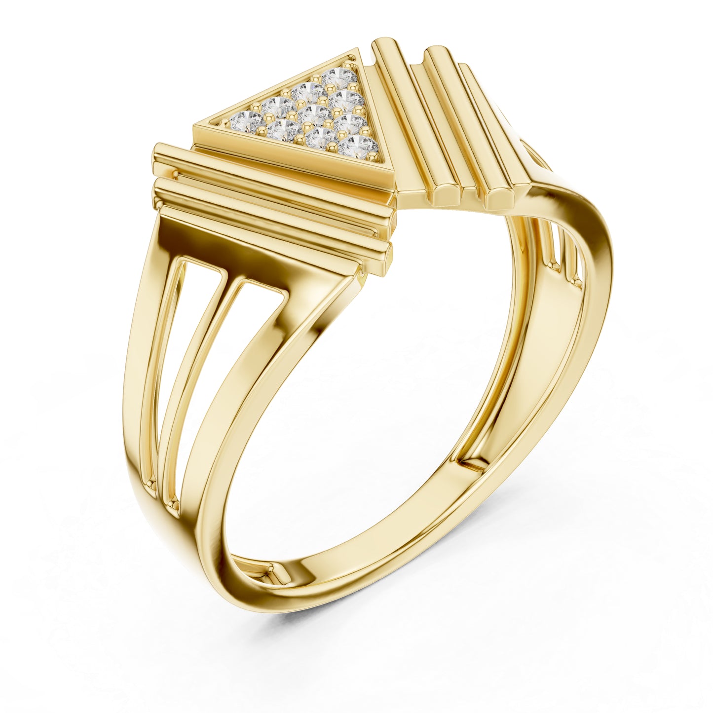 18K Rose Gold Round Lab-Grown Diamond Drop Ring for Women | Party Wear | Pure Carat