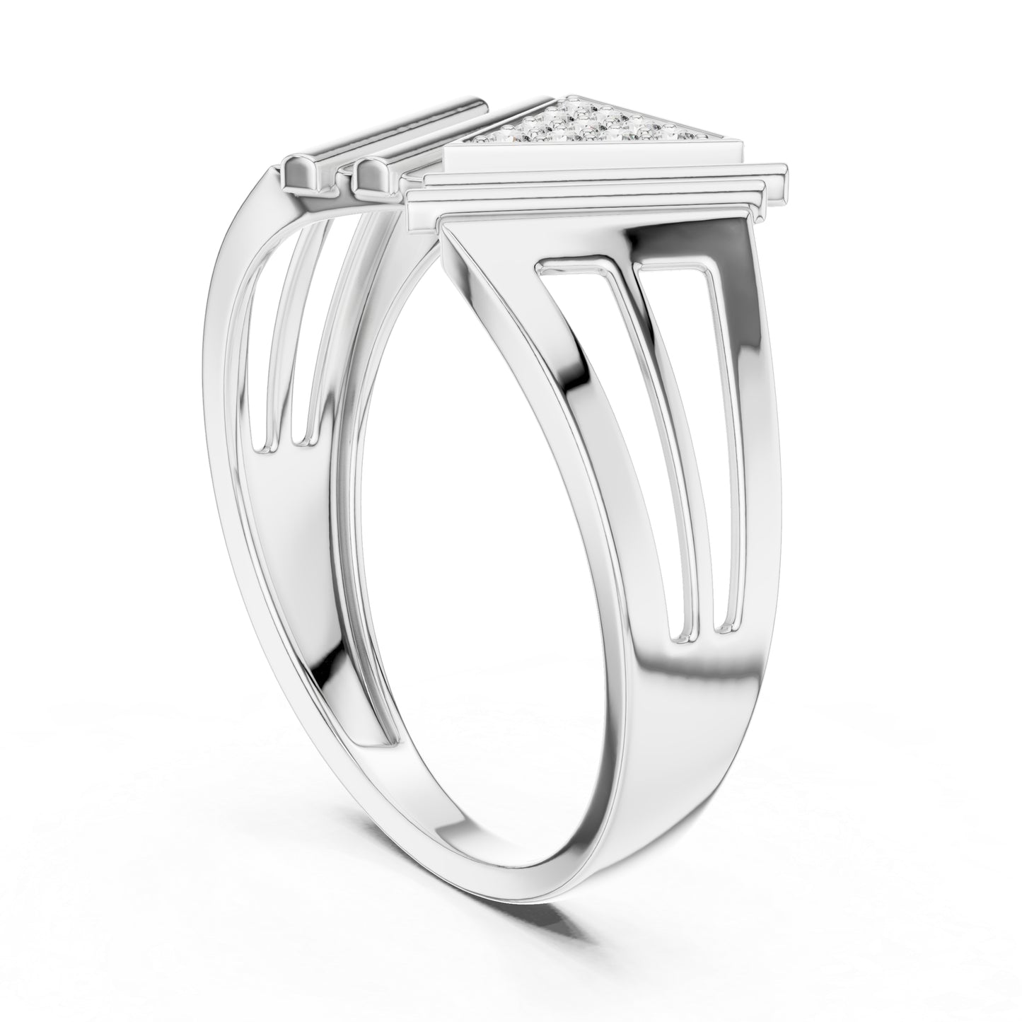 18K Rose Gold Round Lab-Grown Diamond Drop Ring for Women | Party Wear | Pure Carat