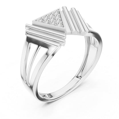 18K Rose Gold Round Lab-Grown Diamond Drop Ring for Women | Party Wear | Pure Carat