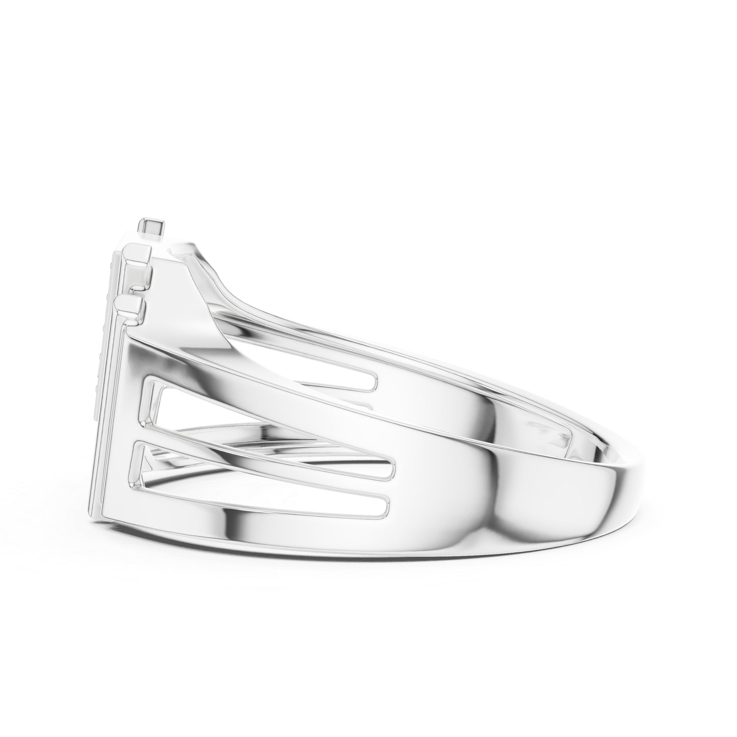 18K Rose Gold Round Lab-Grown Diamond Drop Ring for Women | Party Wear | Pure Carat