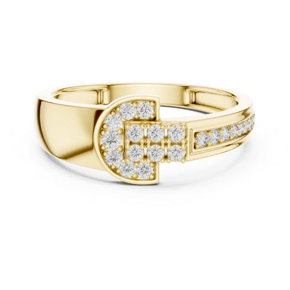 18K Yellow Gold Round Lab-Grown Diamond Solitaire Ring for Women | Anniversary Gift | Pure Carat