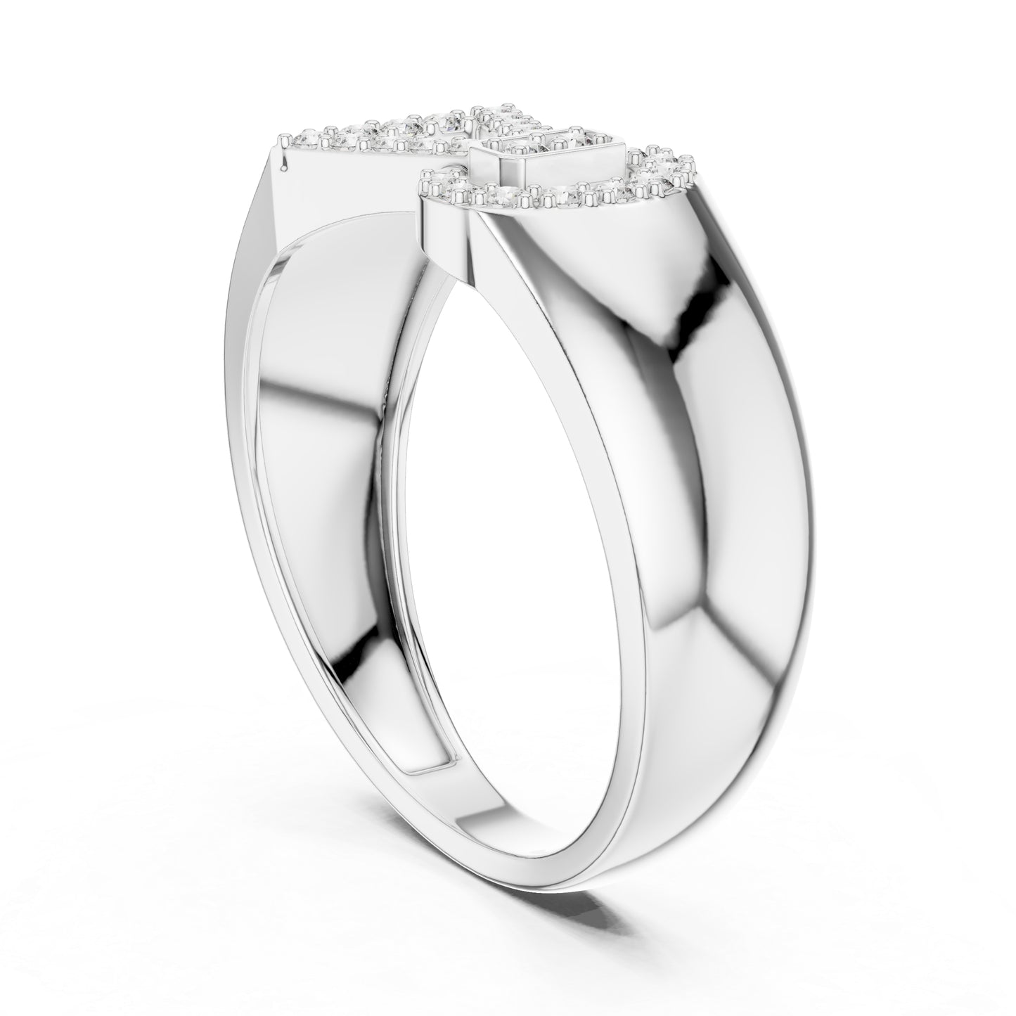 14K White Gold Round Lab-Grown Diamond Bridal Ring for Women | Pure Carat