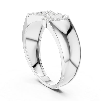 14K White Gold Round Lab-Grown Diamond Bridal Ring for Women | Pure Carat