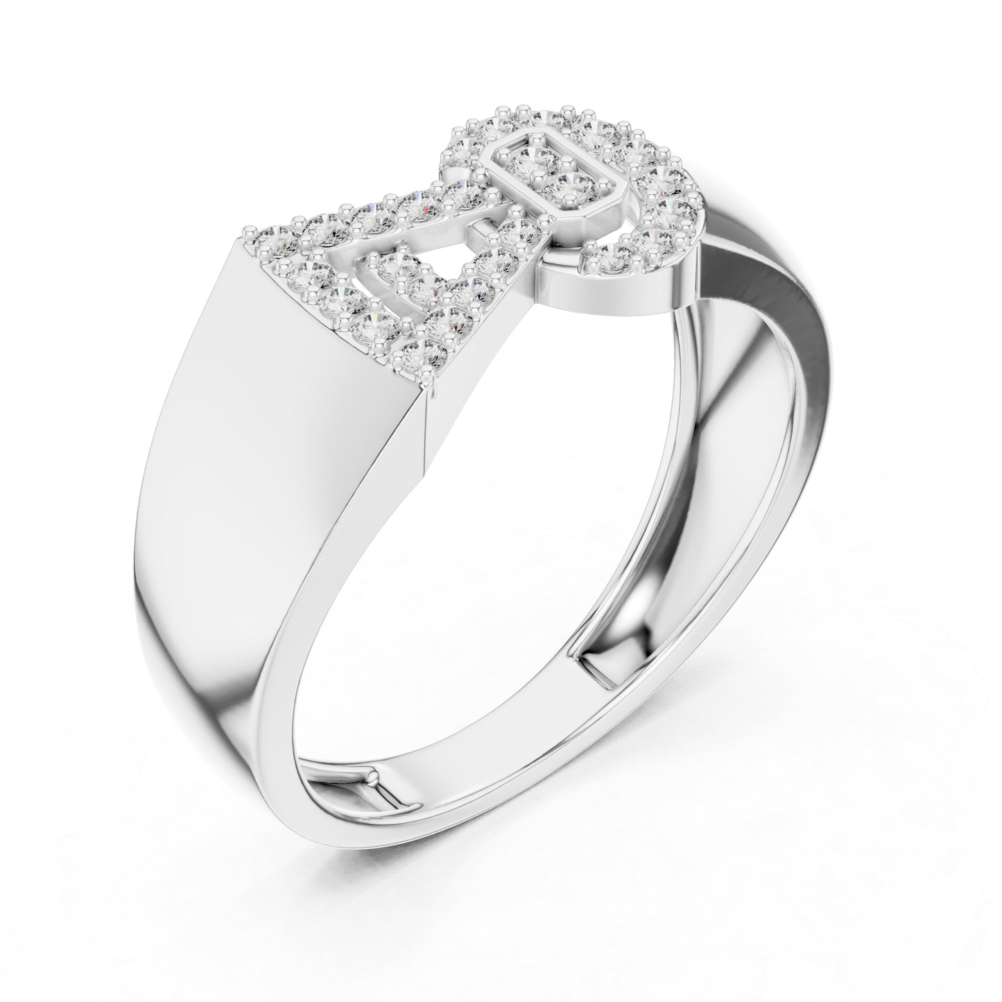 14K White Gold Round Lab-Grown Diamond Bridal Ring for Women | Pure Carat
