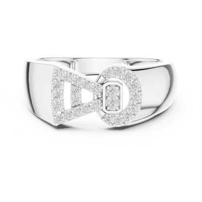 14K White Gold Round Lab-Grown Diamond Bridal Ring for Women | Pure Carat