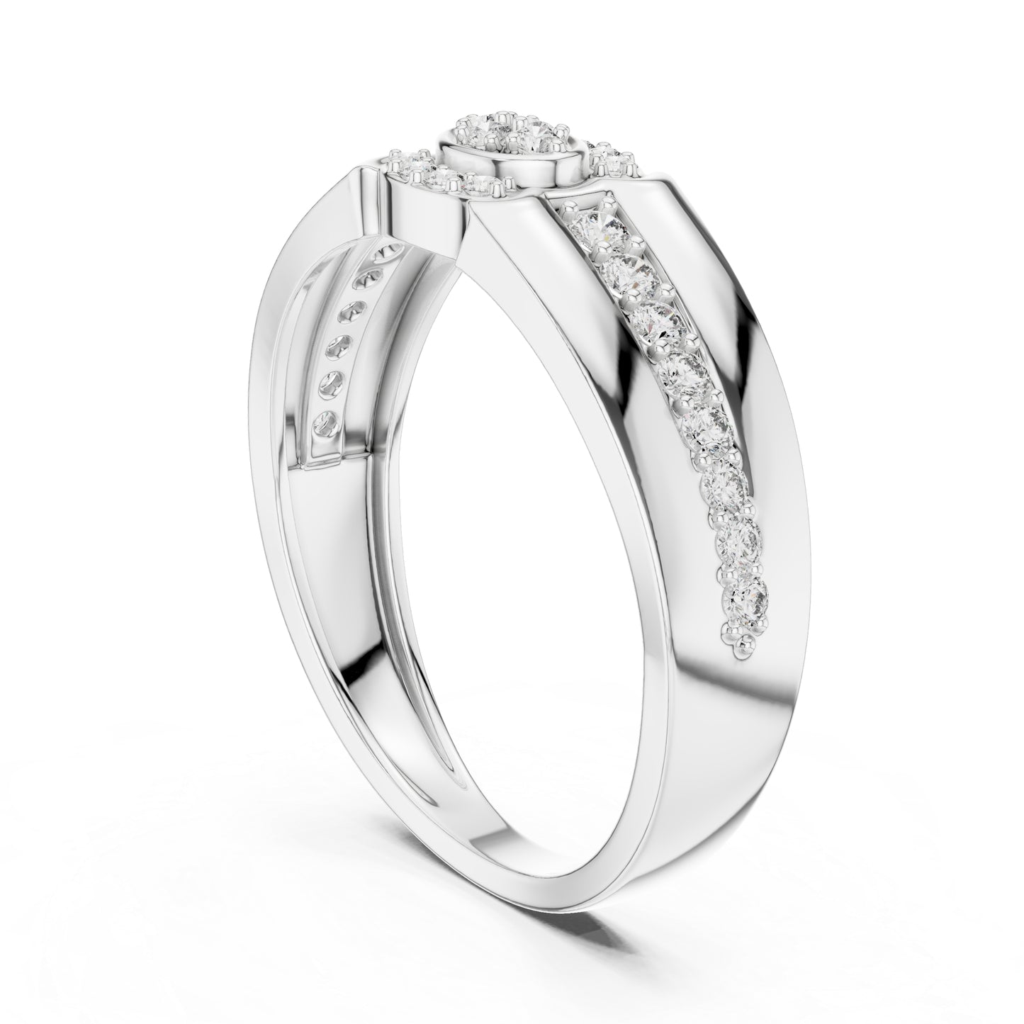 14K Yellow Gold Round Lab-Grown Diamond Ring for Women | Office Wear | Pure Carat