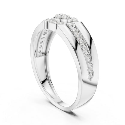 14K Yellow Gold Round Lab-Grown Diamond Ring for Women | Office Wear | Pure Carat