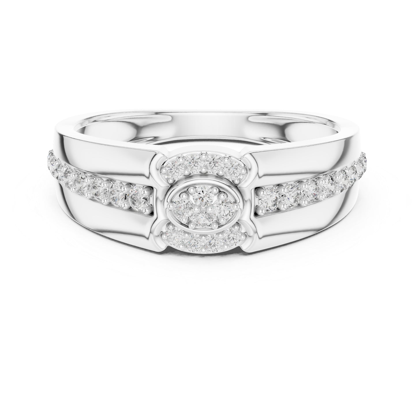 14K Yellow Gold Round Lab-Grown Diamond Ring for Women | Office Wear | Pure Carat