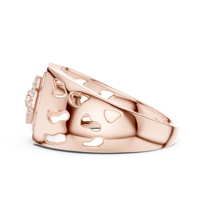 18K Yellow Gold Round Lab-Grown Diamond Wedding Ring for Women | Pure Carat