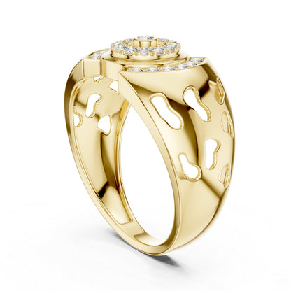 18K Yellow Gold Round Lab-Grown Diamond Wedding Ring for Women | Pure Carat