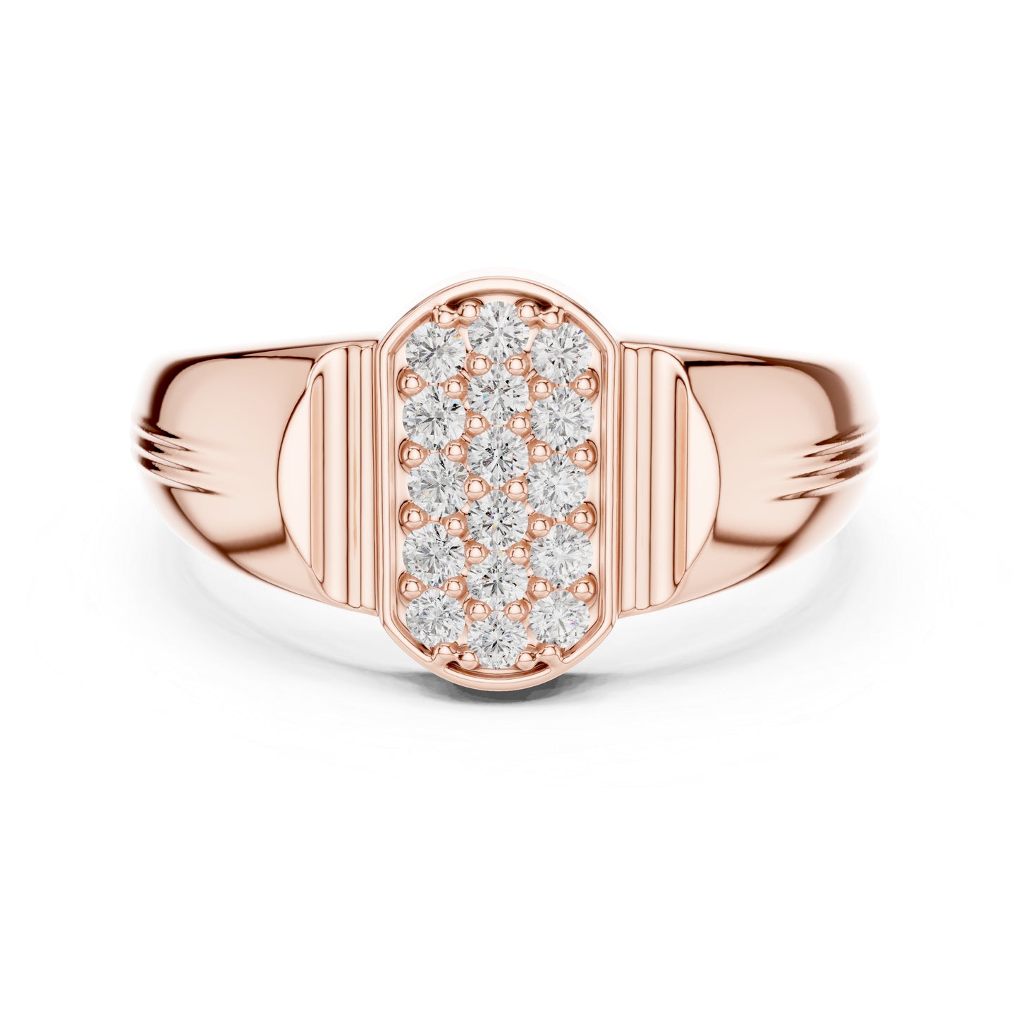 14K White Gold Round Lab-Grown Diamond Drop Ring for Women | Everyday Wear | Pure Carat